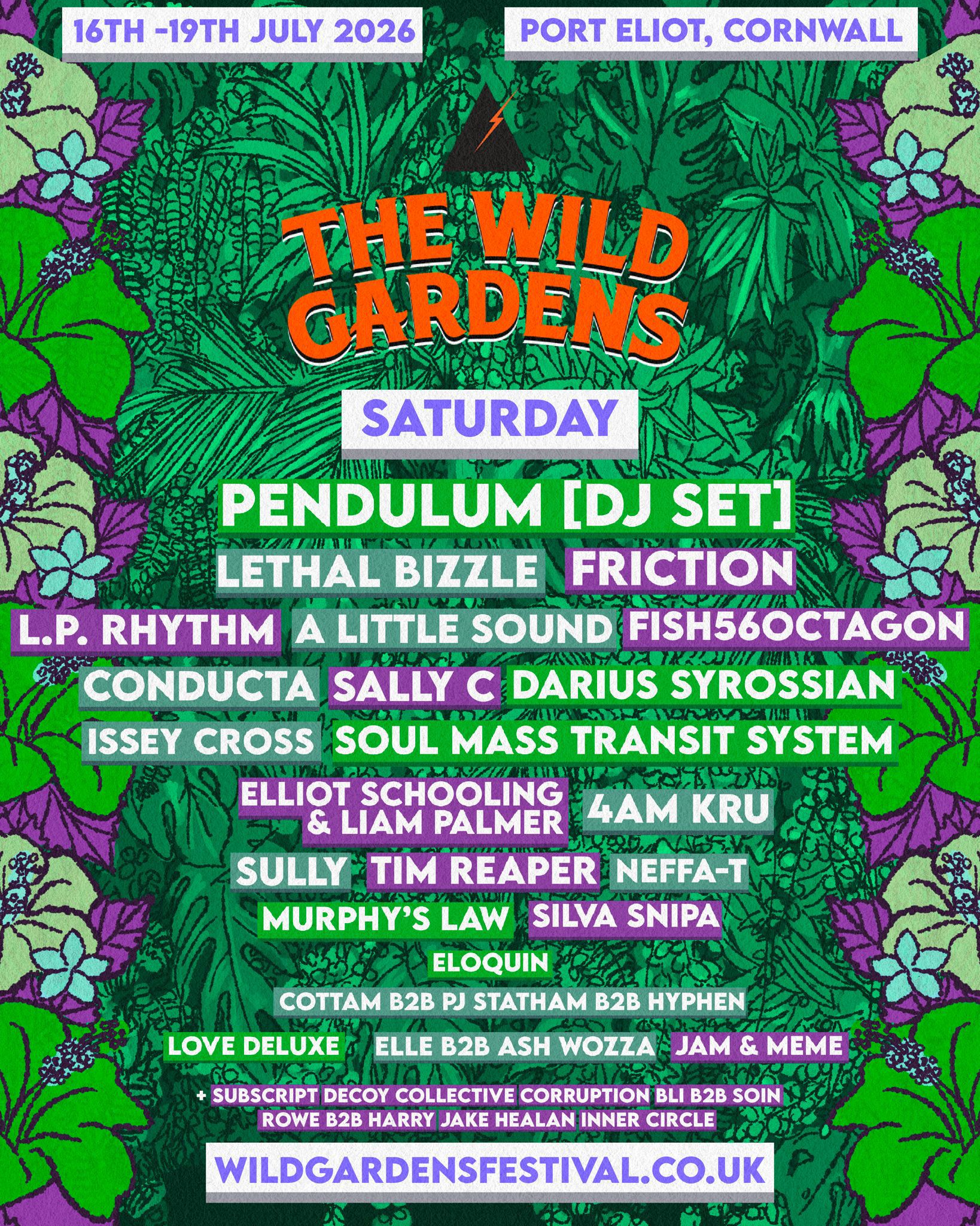 Wild Line Up FULL LINEUP - The Wild Gardens Festival