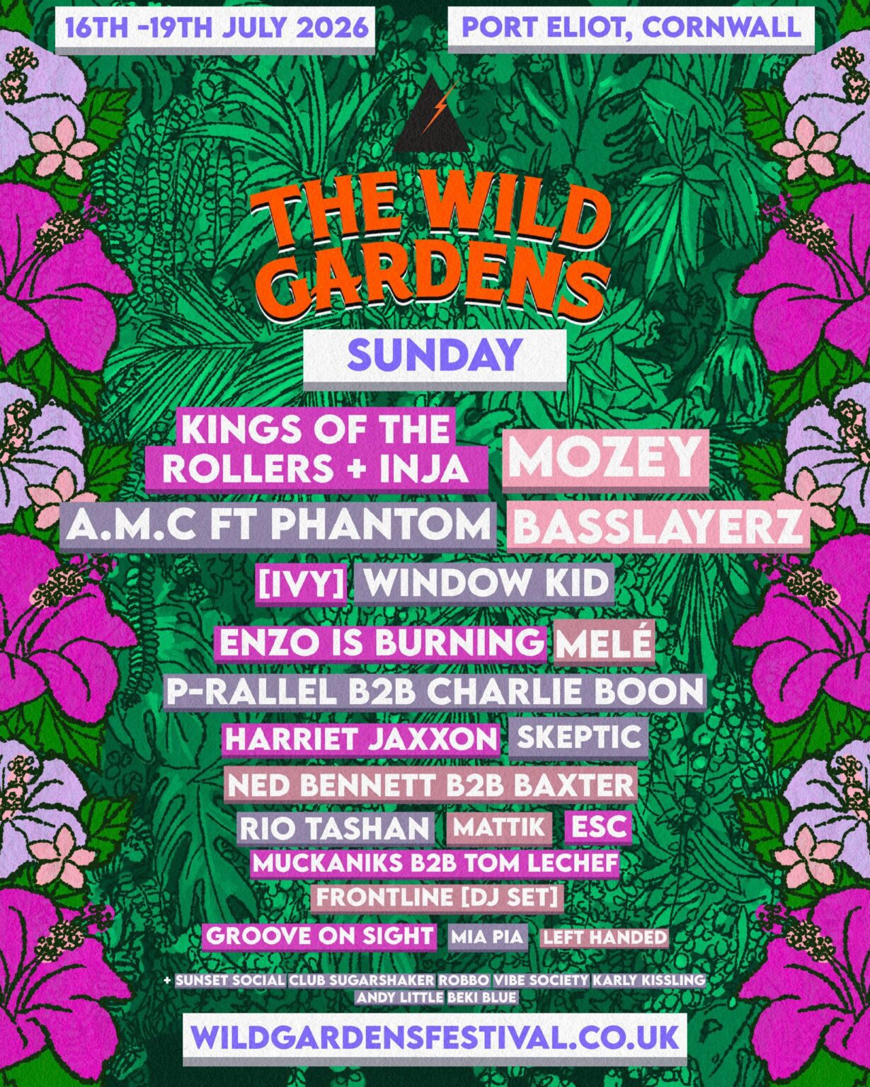 Wild Line Up FULL LINEUP - The Wild Gardens Festival
